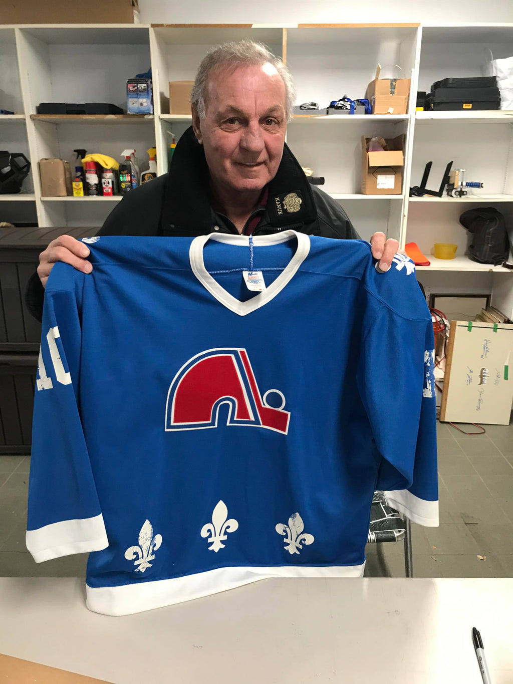 PAST AUCTION Lot 1 Guy Lafleur 1989 90 Quebec Nordiques Game Worn J Memorable Authentic