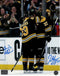 (PAST AUCTION) <br> Lot 71: Brad Marchand and Patrice Bergeron Autographed "Final Hug" 16 x 20 Photo - Boston Bruins