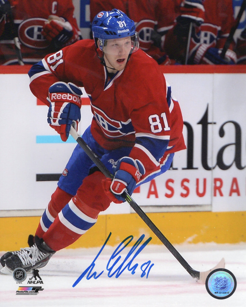 Lars Eller Autographed 8x10 Photo Action Memorable Authentic