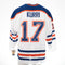 (PAST AUCTION) <br> Lot 37: Jarri Kurri White CCM Authentic Pro Edmonton Oilers Autographed Jersey