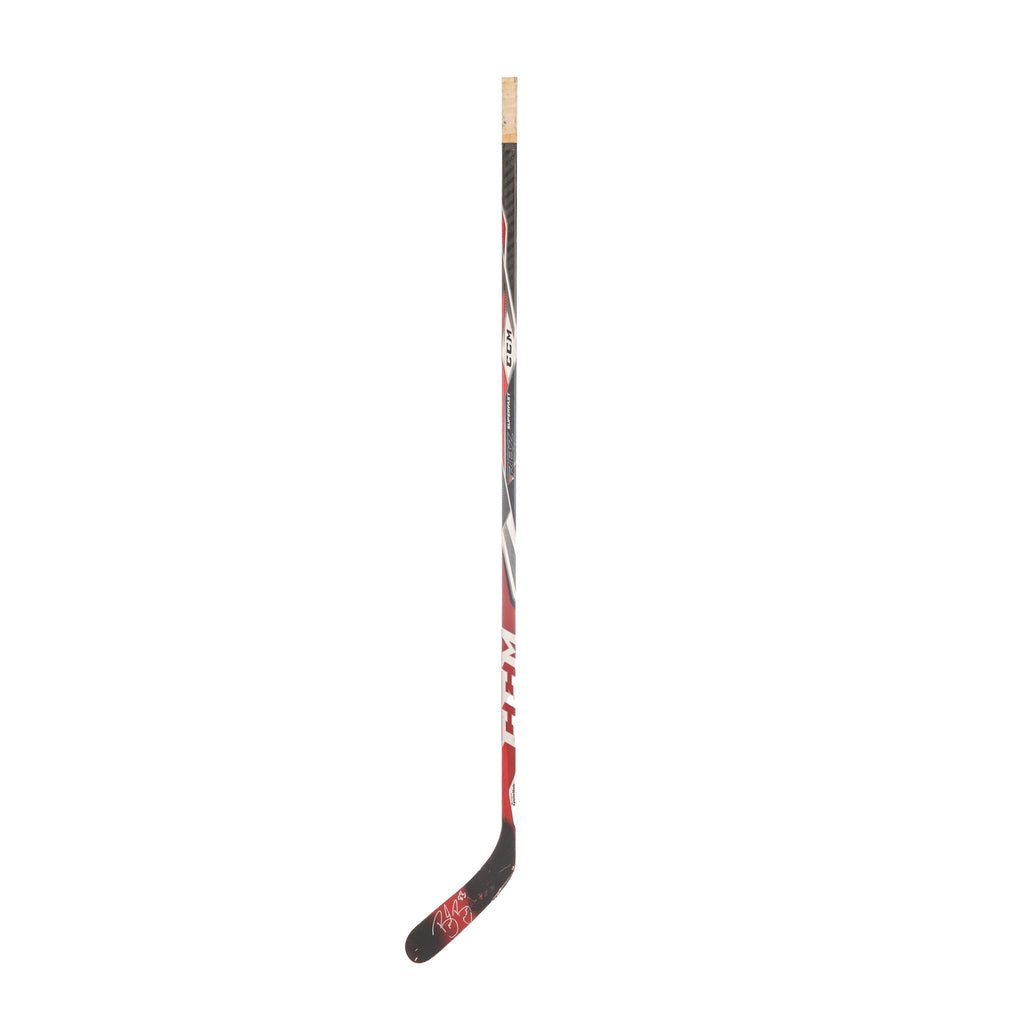 (PAST AUCTION) <br> LOT 19: BRENT BURNS AUTOGRAPHED GAME-USED CCM STICK
