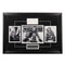 (PAST AUCTION) <br> Lot 5: Jacques Plante Framed 27x19  Cut Signature with 3 Photos