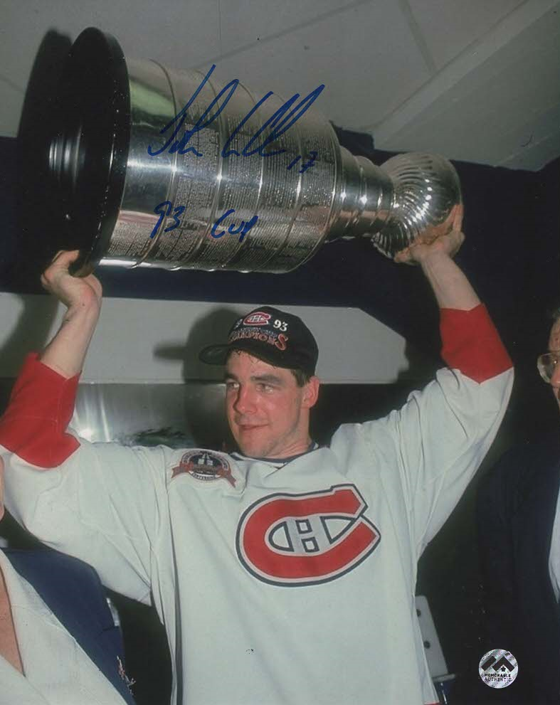 John LeClair Autographed 8x10 Photo Stanley Cup Memorable Authentic
