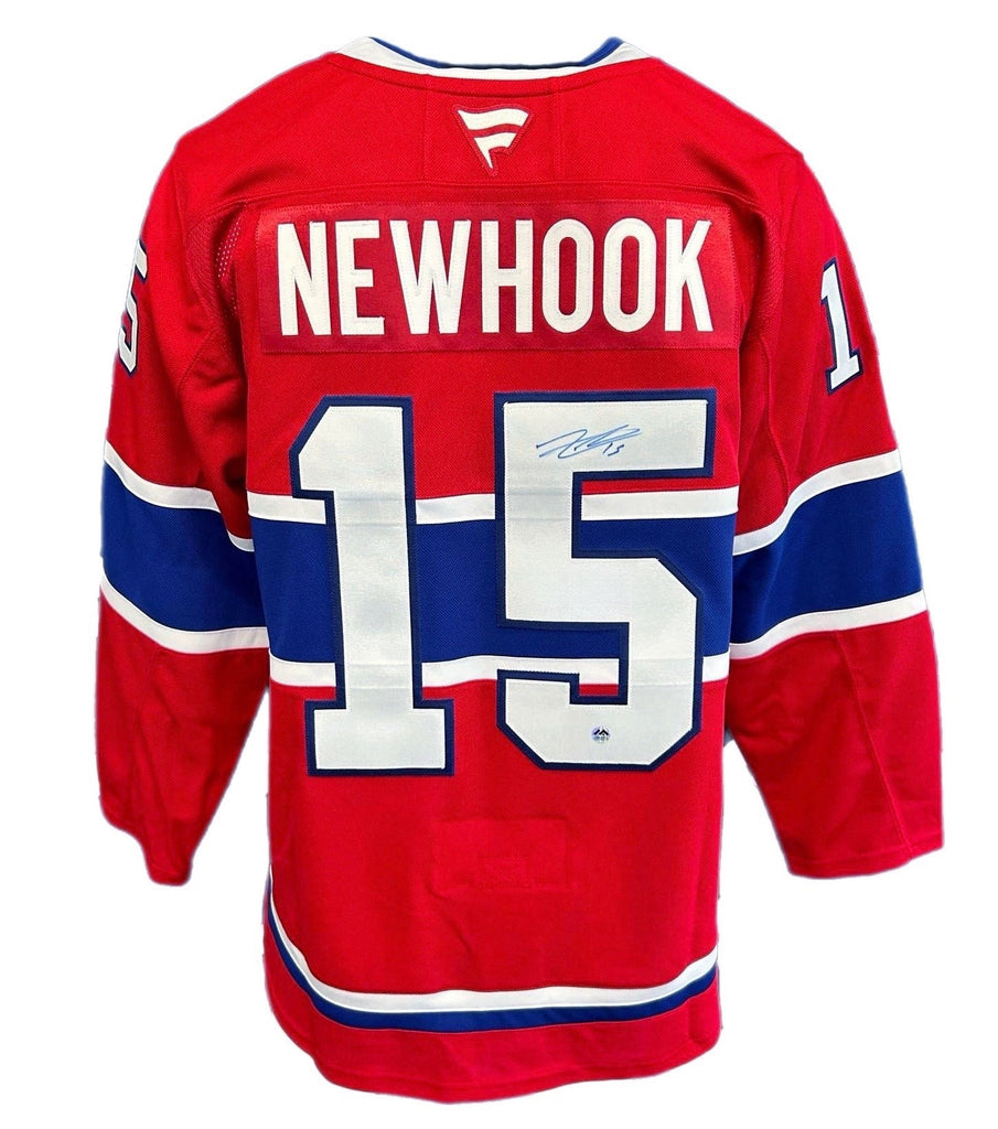 Alex Newhook Autographed Fanatics Premium Jersey