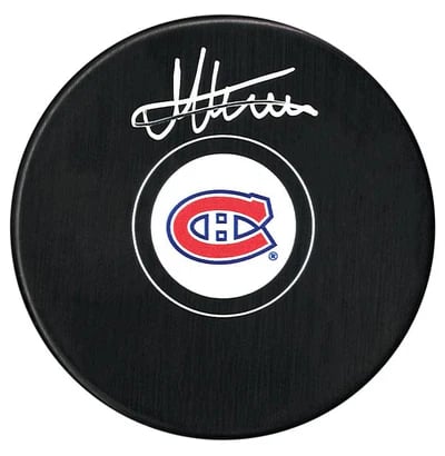 Michael Hage Autographed Puck - Logo