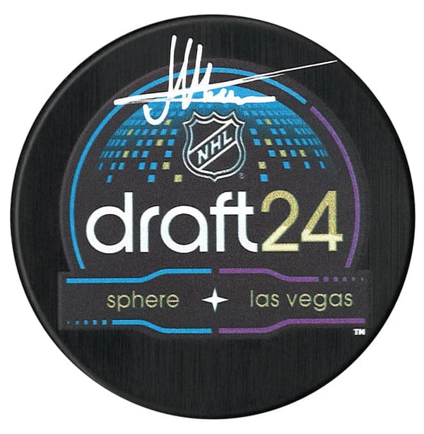 Michael Hage Autographed Puck - Draft