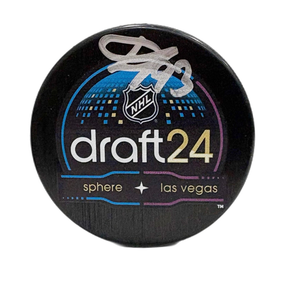 Ivan Demidov Autographed Puck - Draft