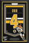 (PAST AUCTION) <br> LOT 61: BOBBY ORR AUTOGRAPHED FRAMED ARENA BANNER - LIMITED EDITION #2 OF 4
