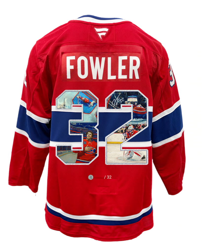 Jacob Fowler Autographed Fanatics Premium Art Jersey #/32