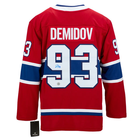 Ivan Demidov Autographed Red Fanatic Breakaway Jersey