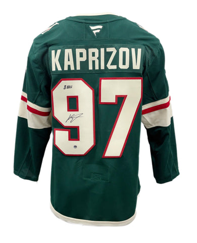 Kirill Kaprizov Autographed & Inscribed Fanatic Premium Jersey