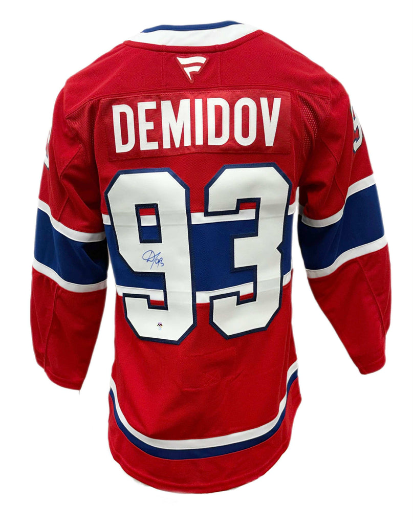 PRE-ORDER - Ivan Demidov Autographed Red Fanatic Premium Jersey