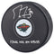 PRE-ORDER - Marc-Andre Fleury Autographed & Inscribed Puck - Logo (Wild)