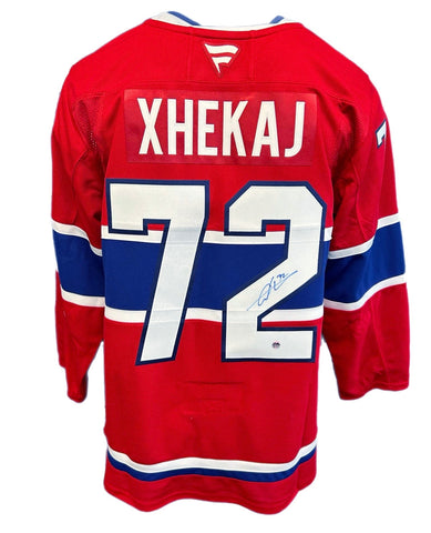 Arber Xhekaj Autographed Fanatics Premium Jersey