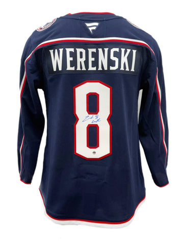 Zach Werenski Autographed Columbus Blue Jackets Fanatic Premium Jersey