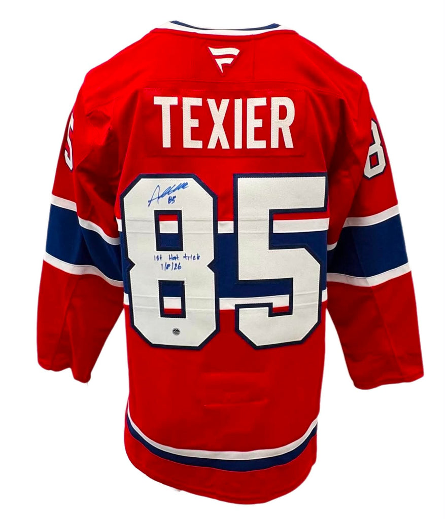Alexandre Texier Autographed & Inscribed Fanatics Premium Jersey