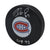 Andre Racicot Autographed & Inscribed Puck - Logo
