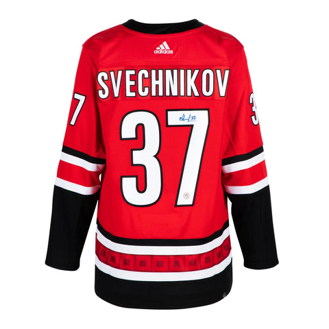 Andrei Svechnikov Autographed Carolina Hurricanes Red Adidas Authentic Jersey