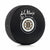 Andy Moog Autographed Boston Bruins Puck - Logo
