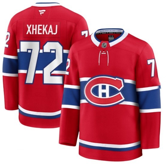PRE-ORDER - Arber Xhekaj Autographed Red Fanatic Premium Jersey - Montreal