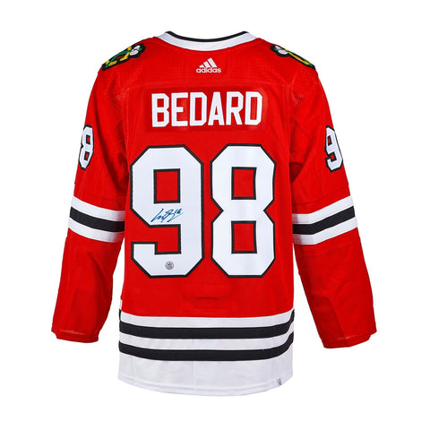 Connor Bedard Autographed Chicago Blackhawks Red Adidas Authentic Jersey