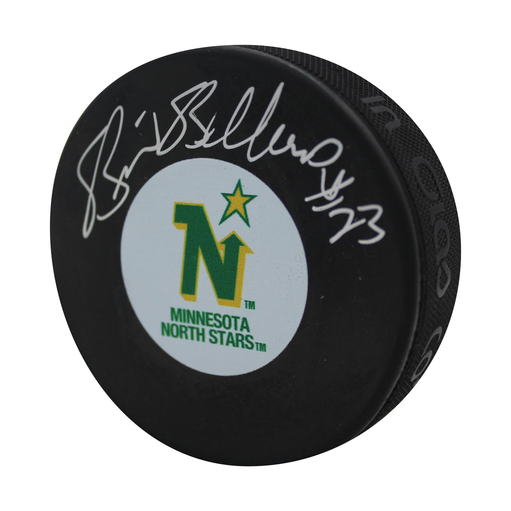 Brian Bellows Autographed Puck - Logo