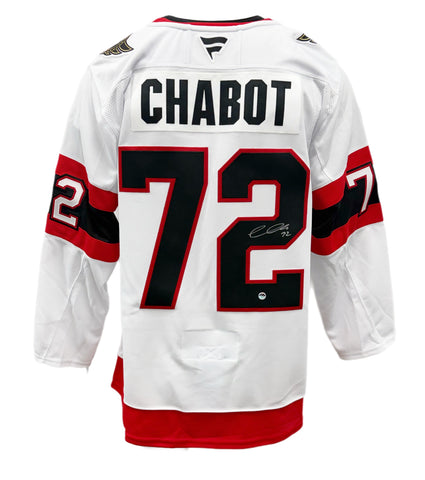 Thomas Chabot Autographed White Fanatic Premium Jersey