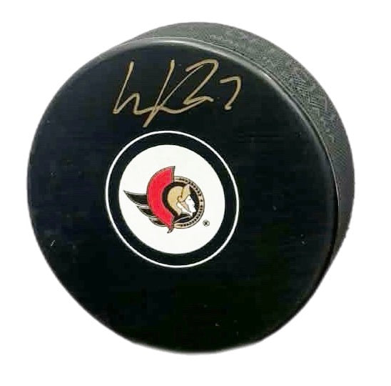 William Ekland Autographed Puck - Logo