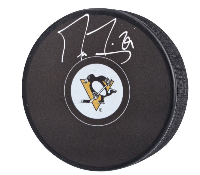PRE-ORDER - Marc-Andre Fleury Autographed Puck - Logo (Pittsburgh)