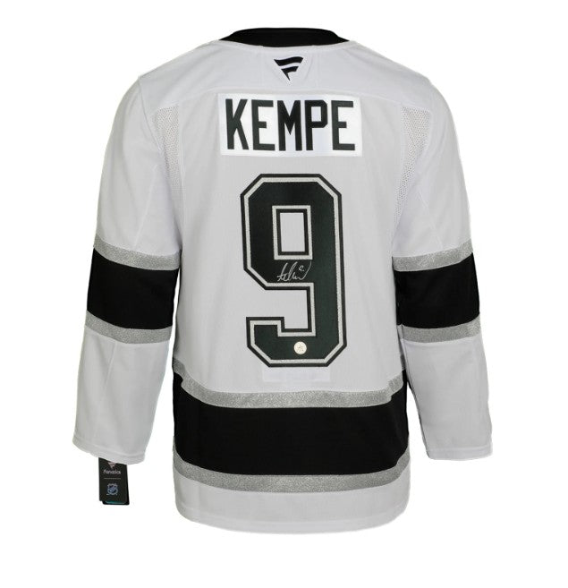 Adrian Kempe Autographed White Los Angeles Kings Fanatic Premium Jersey