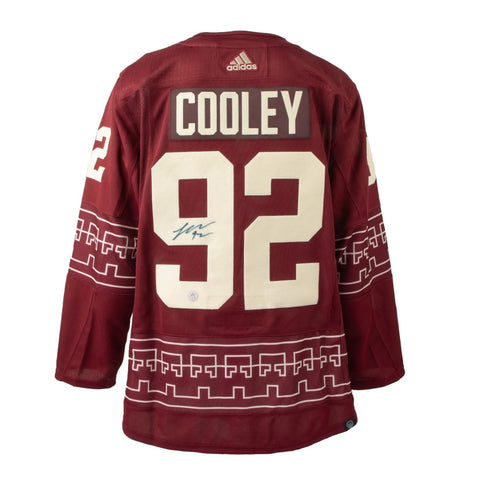 Logan Cooley Autographed Arizona Coyotes Desert Night Adidas Authentic Jersey