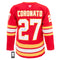 Matt Coronato Autographed Calgary Flames Fanatics Premium Jersey