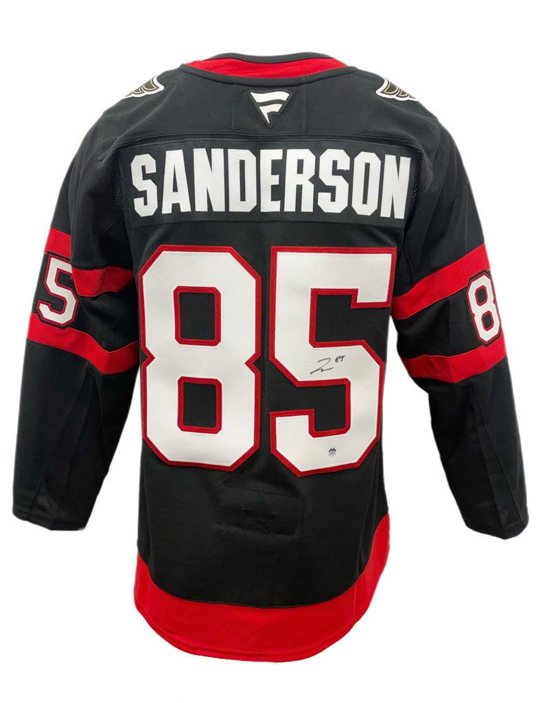 Jake Sanderson Autographed Fanatic Premium Jersey