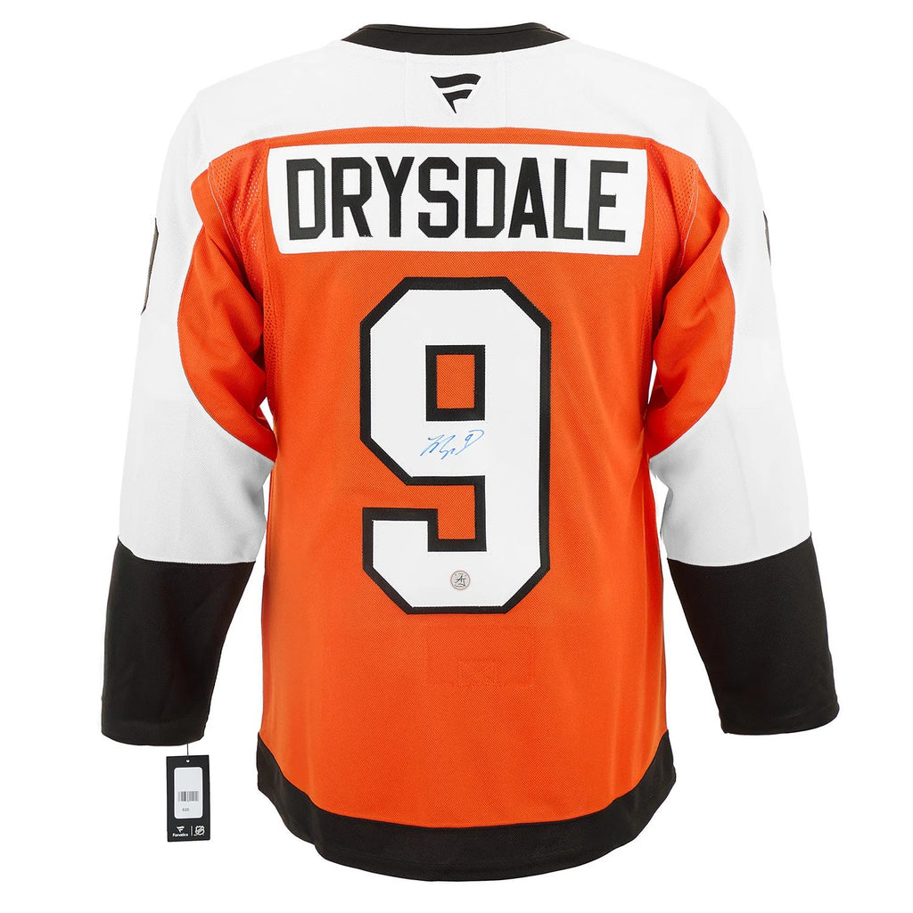 Jamie Drysdale Autographed Philadelphia Flyers Fanatics Premium Jersey