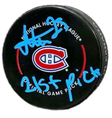 Michael Hage Autographed & Inscribed Puck - Official