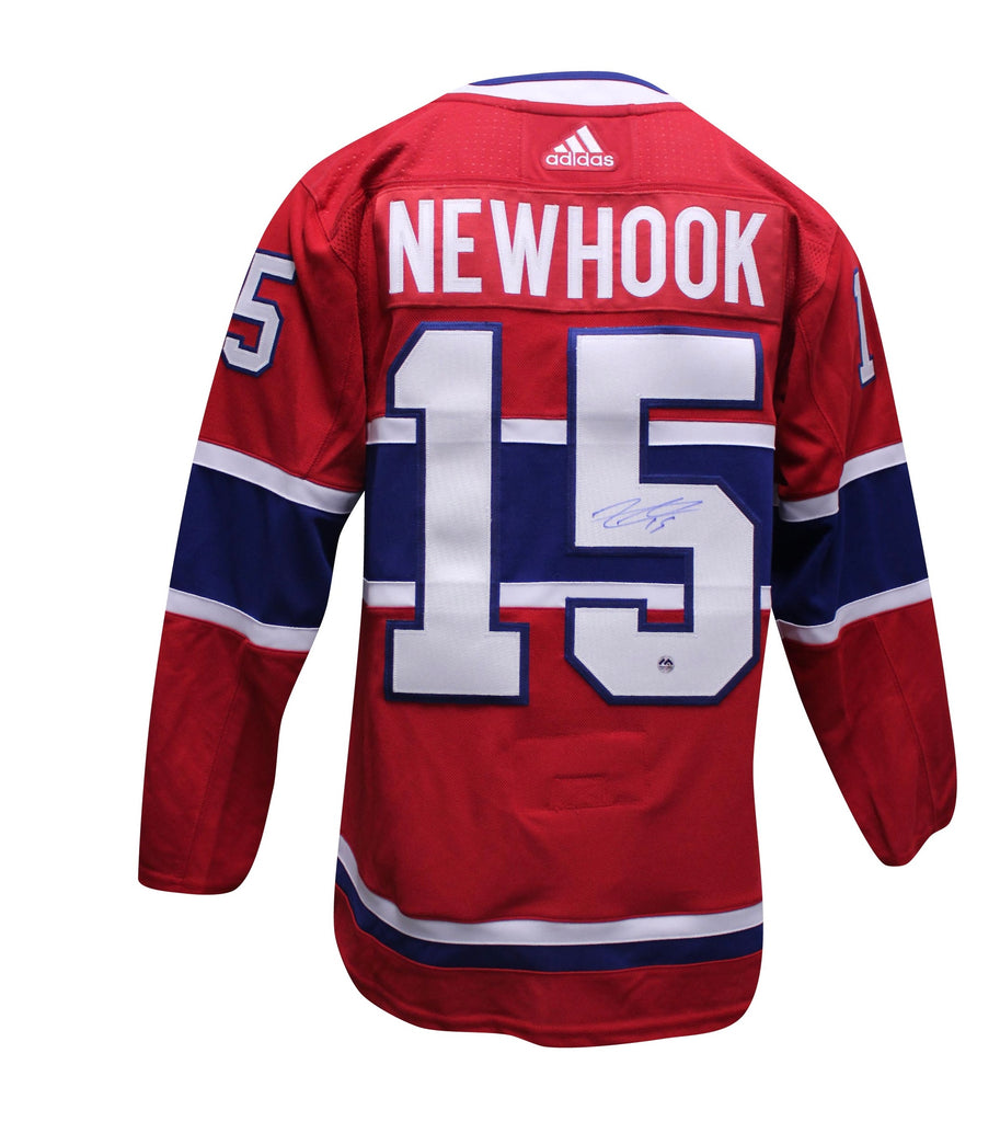 Alex Newhook Autographed Adidas Authentic Jersey - Red
