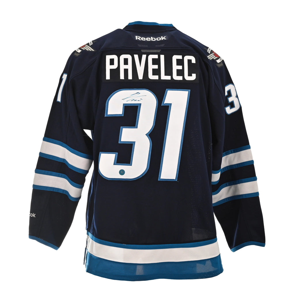 LOT 44: LOT OF 3 AUTOGRAPHED JERSEYS ONDREJ PAVELEC, BRAD RICHARDS AND DALE WEISE