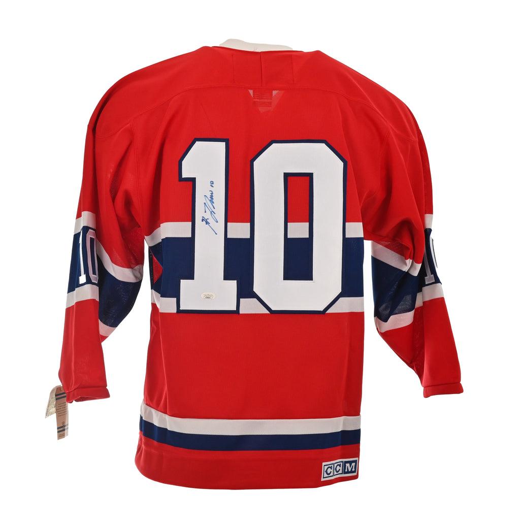 LOT 15: GUY LAFLEUR AUTOGRAPHED CCM JERSEY