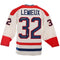 LOT 33: CLAUDE LEMIEUX AUTOGRAPHED AND INSCRIBED WHITE CCM JERSEY