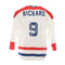 LOT 53: MAURICE RICHARD, JEAN BELIVEAU AND JACQUES DEMERS AUTOGRAPHED WHITE CCM JERSEY