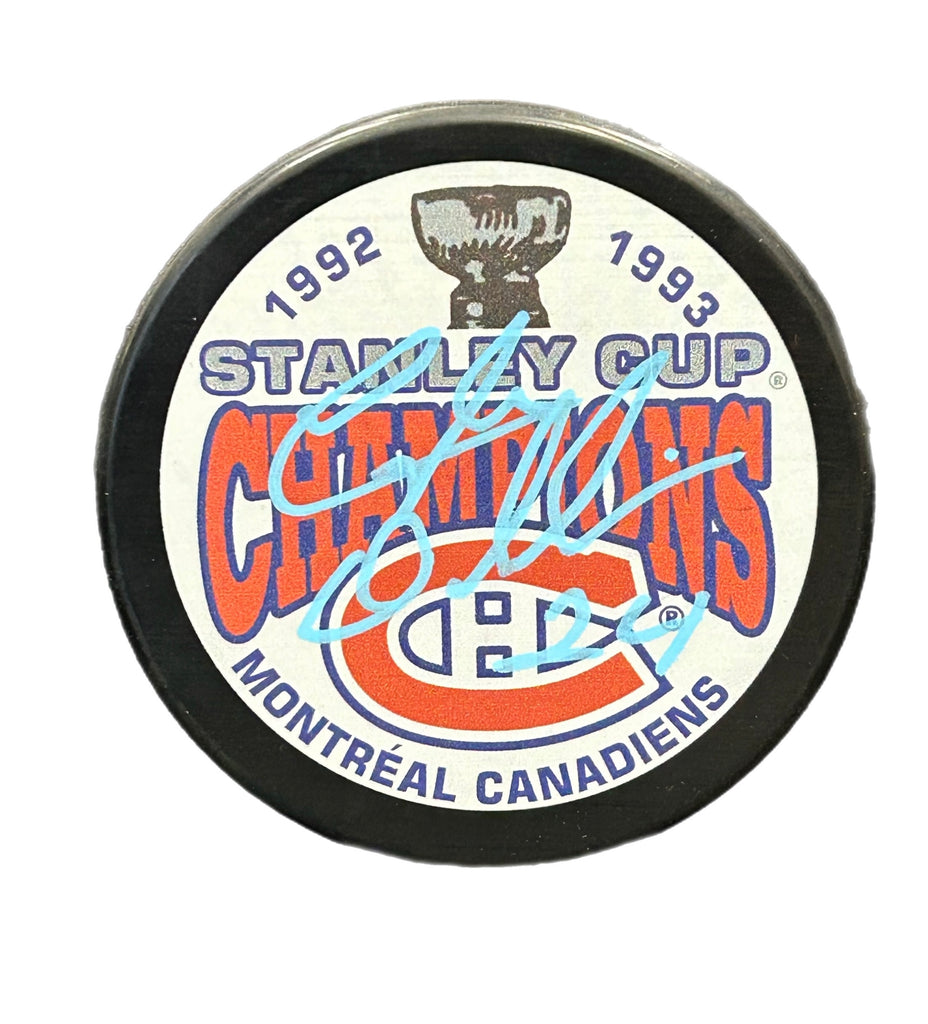 Lyle Odelein Autographed Puck - Stanley Cup