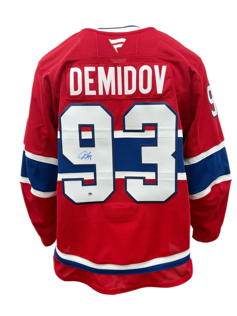 Ivan Demidov Autographed Red Fanatic Authentic Pro Jersey