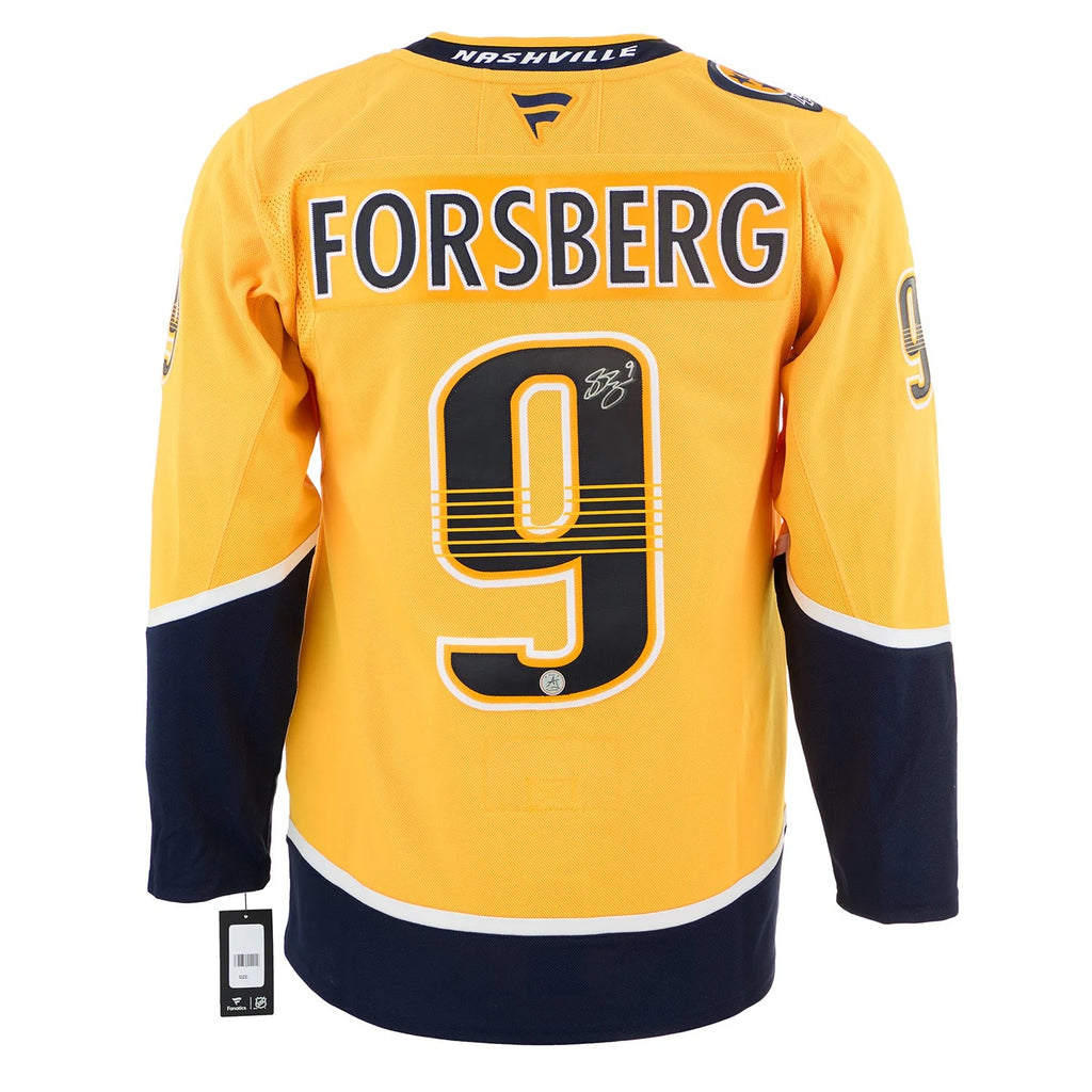 Filip Forsberg Autographed Nashville Predators Fanatics Premium Jersey