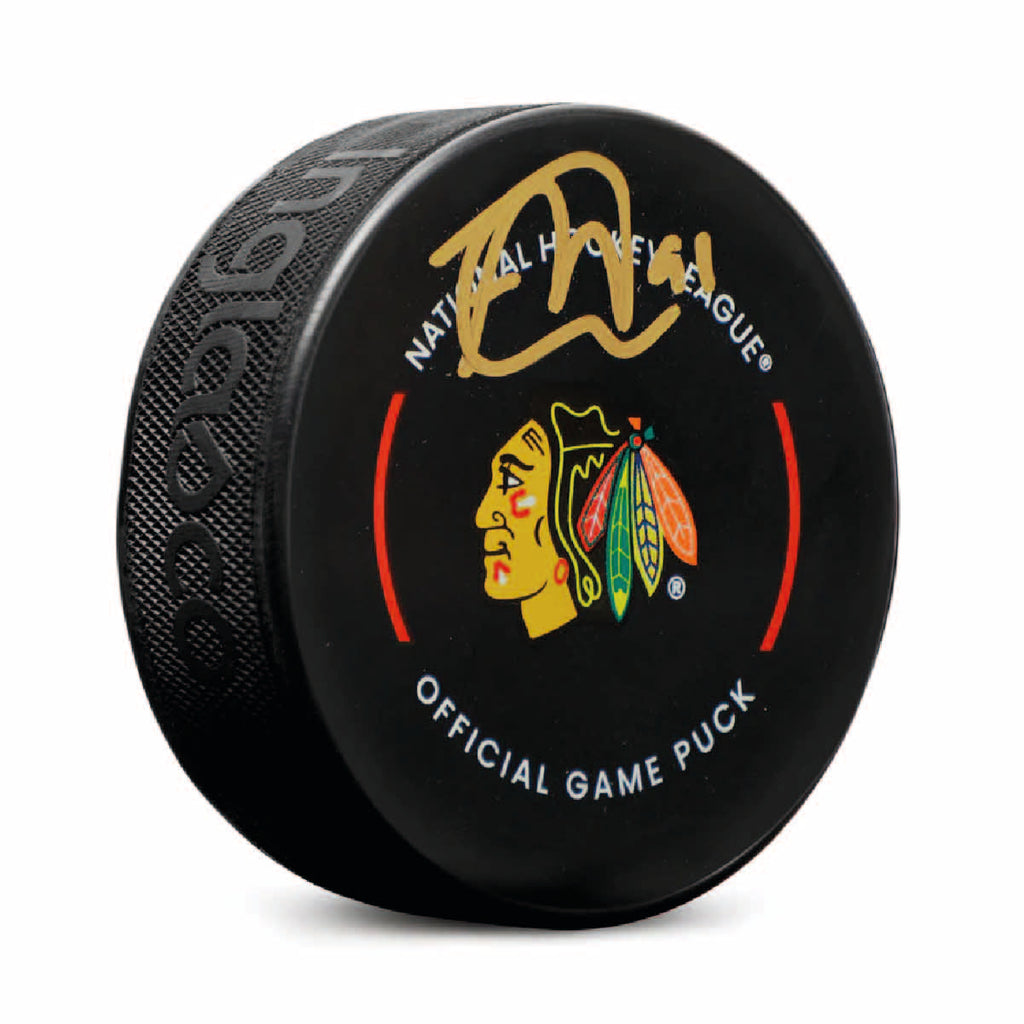 Frank Nazar Autographed Chicago Blackhawks Puck - Official