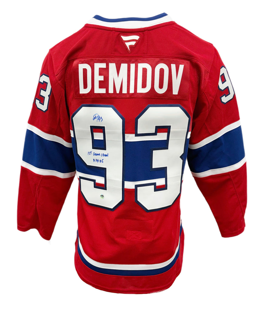 Ivan Demidov Autographed & Inscribed Montreal Canadiens Fanatics Premium Jersey - Game/Goal