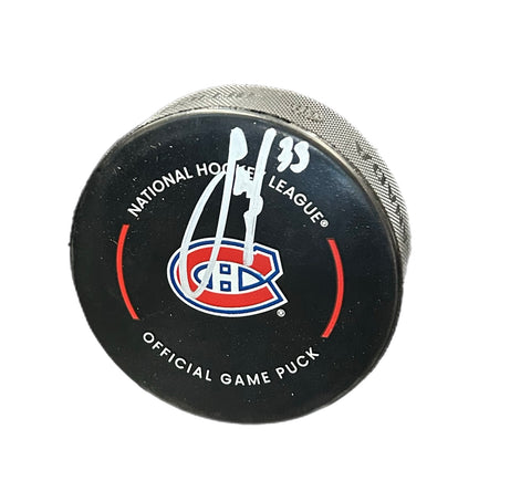 Samuel Montembeault Autographed Puck - Official (Silver)