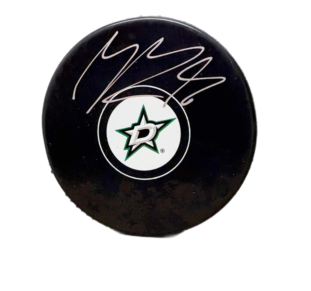 Mikko Rantanen Autographed Puck - Logo