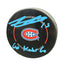 Alex Newhook Autographed & Inscribed Puck - Official