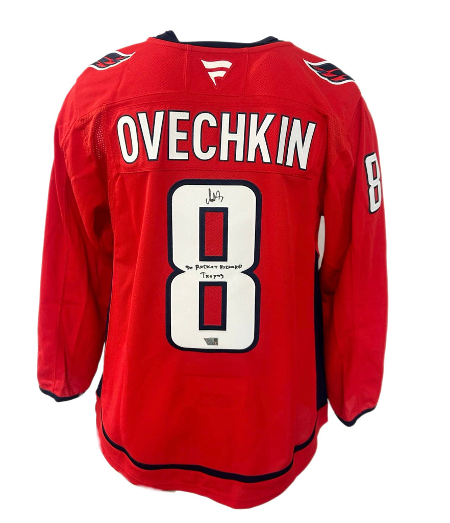 Alexander Ovechkin Autographed & Inscribed Red Fanatics Premium Jersey