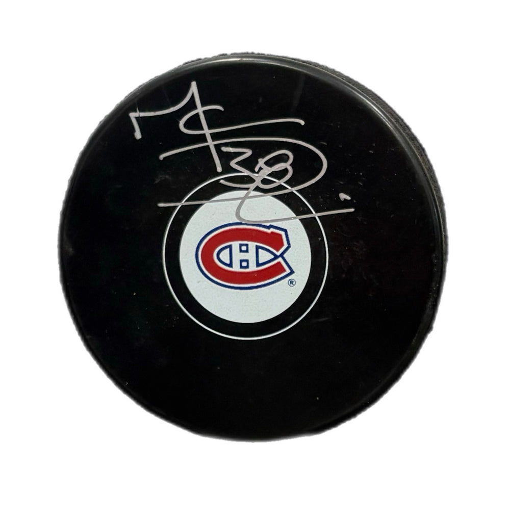 Marc Denis Autographed Puck - Logo